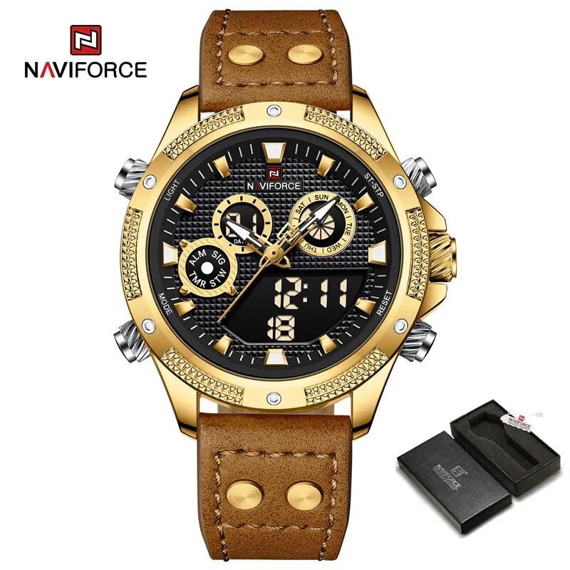 ساعت مچی مردانه نیوی فورس Naviforce NF 9224 G/B/BN