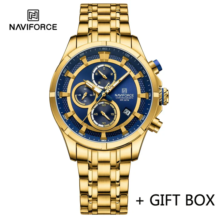 ساعت مچی مردانه نیوی فورس Naviforce NF 8046 G/BE/G