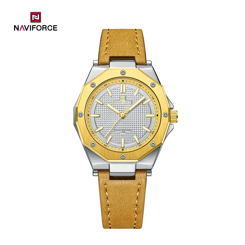 ساعت مچی زنانه نیوی فورس Naviforce NF 5026 G/W/Y