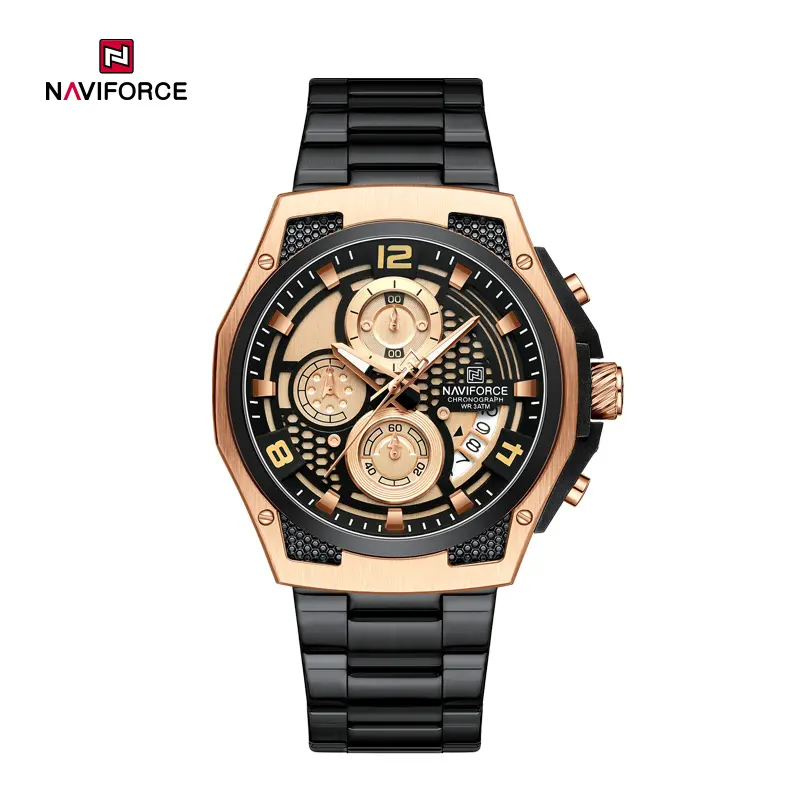 ساعت مچی مردانه نیوی فورس Naviforce NF 8051 S/RG/B/B