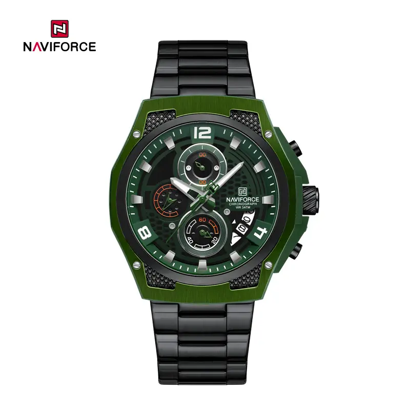 ساعت مچی مردانه نیوی فورس Naviforce NF 8051 S/B/GN/B