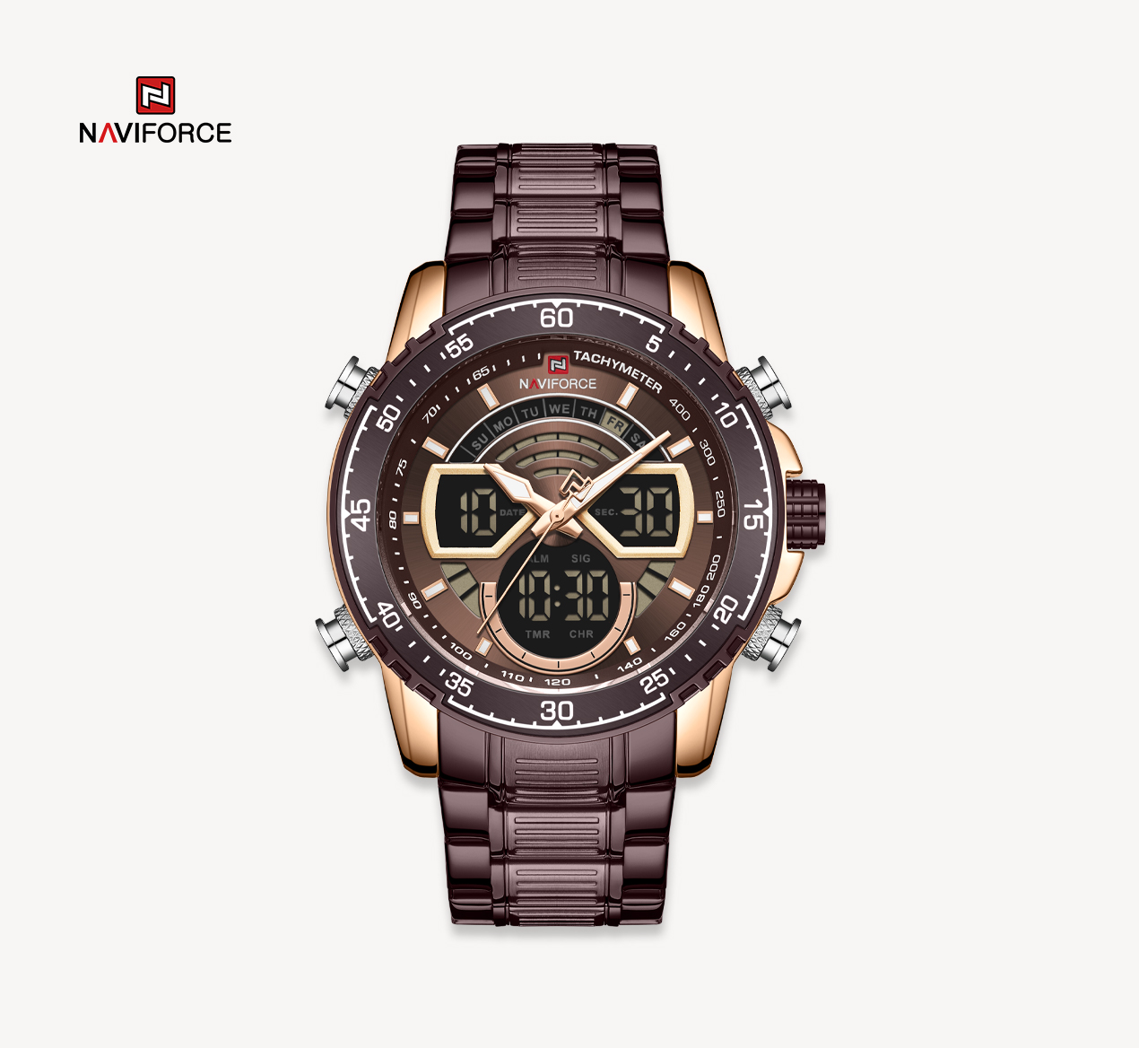ساعت مچی مردانه نیوی فورس Naviforce NF 9189 RG/CE